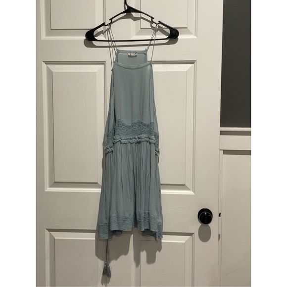 Free People Intimately Lace Inset Swing Dress W/Adjustable Waist String Size M - Picture 1 of 12